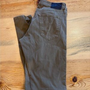 AG Adriano Goldschmied Men's Brown grey Straight Jeans